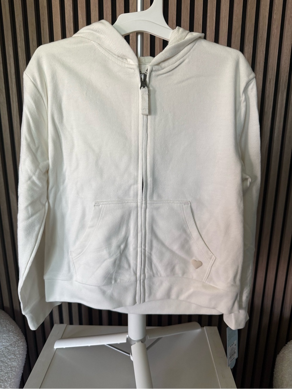 Cat & Jack White Kids Zip-Up Hoodie